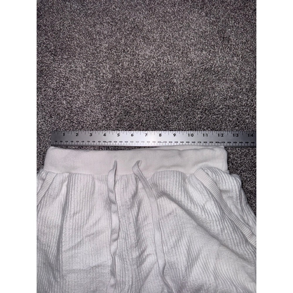 Aerie Women's White High-Waisted Ribbed Loungewear Shorts Size XS 100% Cotton - Picture 3 of 9